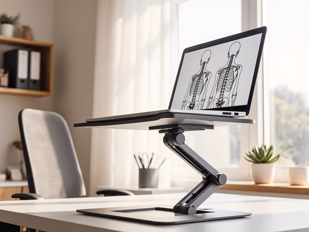 Laptop Adjustable Height Stand: Biomechanics of Pain-Free Posture