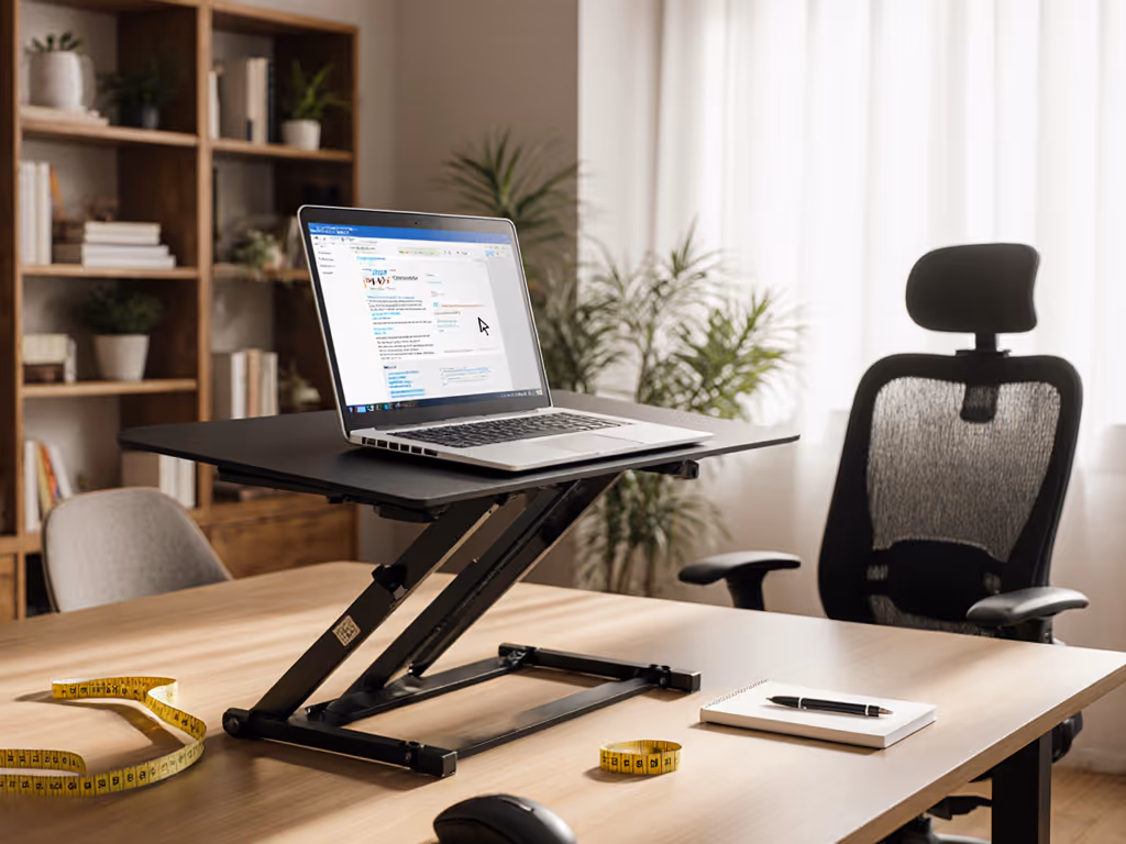 Optimal Height Laptop Stand for Visually Impaired